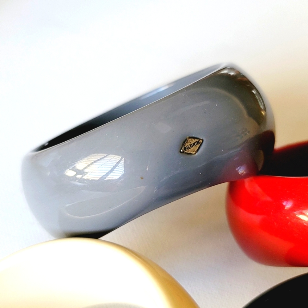 PILGRIM Danish Design Wavy, Lucite, Elegant, Classy, Timeless, Vintage Bangle